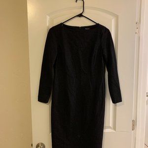 Worth NY Charcoal gray long sleeve dress
